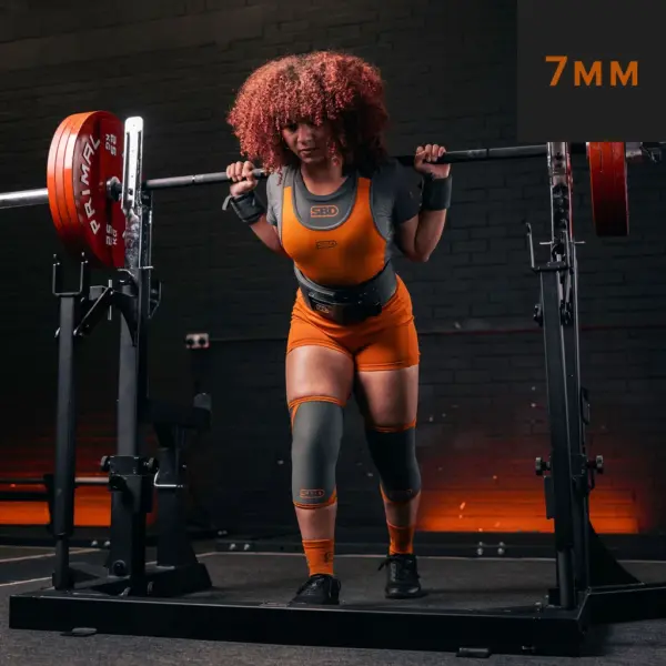 Forge Grey Powerlifting Knee Sleeves