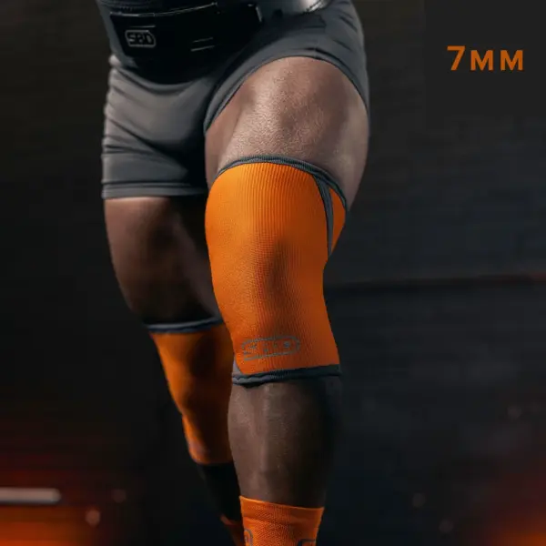 Forge Orange Powerlifting Knee Sleeves - Image 2