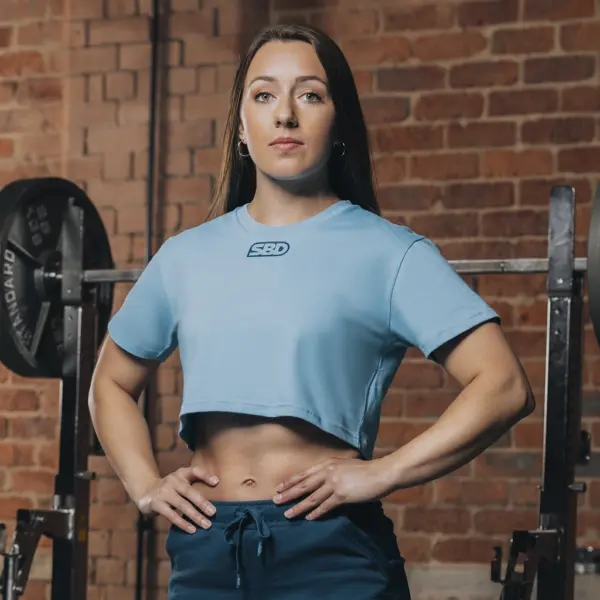Reflect Crop Top Blue