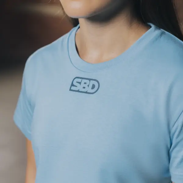 Reflect Crop Top Blue - Image 3