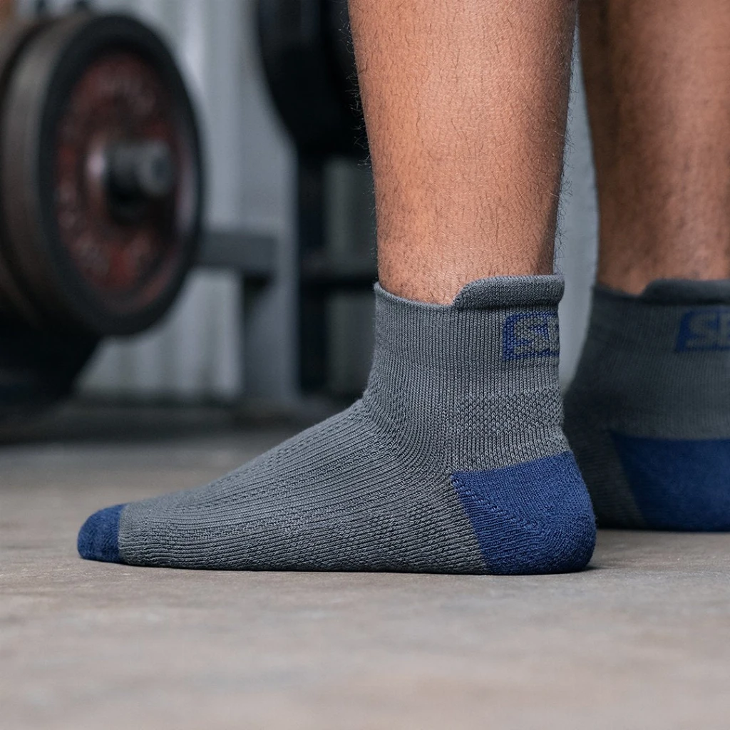 Storm Grey Trainer Socks - Image 2