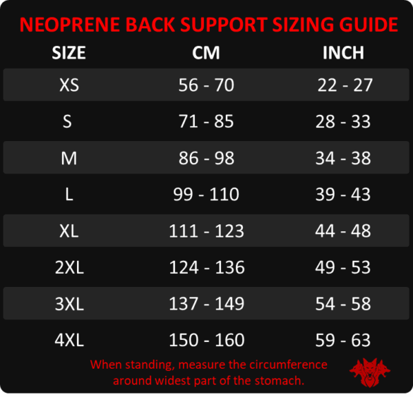 7mm Neoprene Back Support Belt - Image 4
