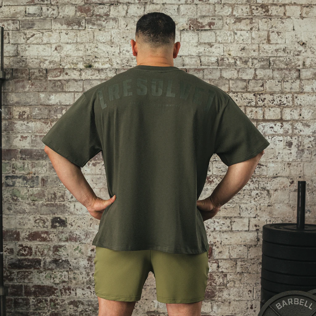 Resolve Oversized T-Shirt (Khaki) - Image 5