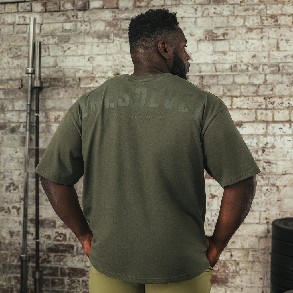 Resolve Oversized T-Shirt (Khaki) - Image 6